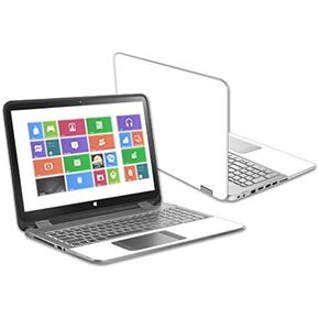 MightySkins Skin Compatible with HP Envy x360 15.6" (2014 Version) Laptop wrap Cover Sticker Skins Solid White