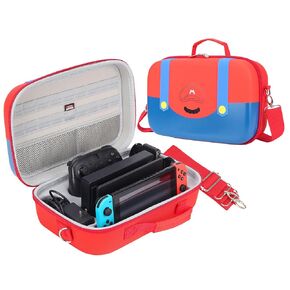 Dronside Mario Carry Careing for Nintendo Switch / Switch OLED - حقيبة Messenger للتخزين الصلب المحمولة لإكسسوارات وحدة تحكم Nintendo Switch Pro Console