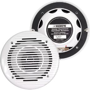 6.5" Marine and Spa Waterproof Speakers, High-Fidelity Sound, UV and Corrosion Resistant for Boats, RVs, Cars, Hot Tubs (White)