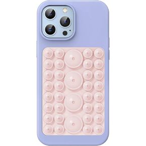 حاملة للادة شفط للسيليكون ، حامل مضاد للزلزان ، خالية من اليدين ، لأجهزة iPhone و Android ، 2.6 ″ x3.7 ″ - Baby Blue