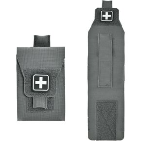 Mini IFAK Micro Trauma Pouch | Compact Empty EDC First Aid Organizer | Portable Stop Bleeding Supplies Pouch for Medic Gear & Survival Kits