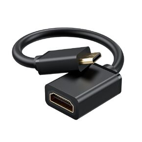 Mini HDMI to HDMI Cable 2FT, 4K 60Hz Bidirectional HDMI to Mini HDMI Cable, High Speed HDMI 2.0 Male Supports HDR ARC, Compatible with Raspberry Pi Zero Camera Camcorder Graphics Card Tablet Projector