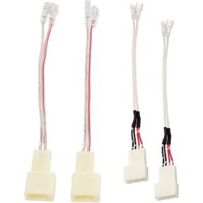 RED WOLF Replacement for 2000-2019 Toyota and Scion, Camry, 4Runner, Subaru 2012-2019 Car Door Speaker + Dash Tweeter Wire Adapter Connector Harness