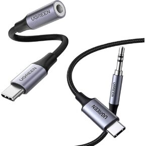UGREEN 3.3FT USB C to Aux Cord Bundle with USB C to 3.5mm Headphone Adapter