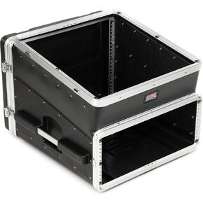Gator Cases Lightweight ATA Molded Slant-Top Console Rack Case; 10U Top and 4U Side (GRC-10X4)