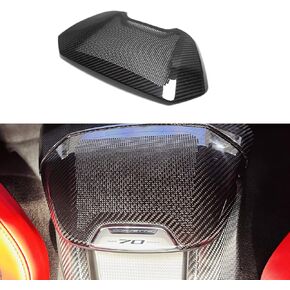 سيارة مكبر صوت أصلية لألياف الكربون لصوت كورفيت C8 Stingray Z06 Z51 HTC Coupe 2020 2021 2022 2023 2024 ، شاحن الهاتف الداخلي الشاحن العلوي