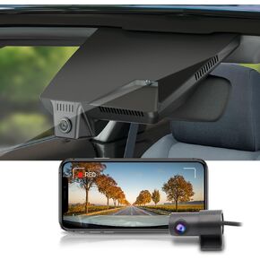 Fitcamx 4K Dash Cam Suitable for Hyundai IONIQ 5 2025 (7 Vents/HD2-Ni000) & 2024 IONIQ 5 N, OEM Factory Look, UHD 2160P Video, Built-in WiFi & APP, Loop Recording, G-Sensor, Plug & Play, 64GB Card