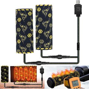 Motorcycle Heated Grip Covers Pad 12V Handlebar Heater, 7/8 Heated Grips for ATV Motorcycle Hand Grip Heater Warmers, 3 Temperature Settings, IP67 Waterproof in Kuwait