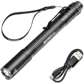 NEXTORCH TA22 Tactical EDC Flashlight Penlight Rechargeable Pen Flashlight, 850 Lumens, Waterproof & Impact-Resistant with Multi-Mode Options, Perfect for Law Enforcement & Tactical Applications