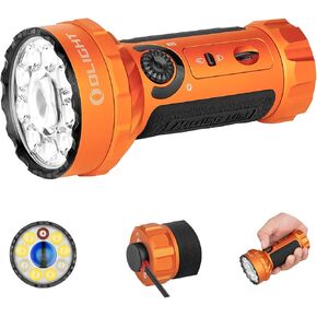 OLIGHT Marauder Mini 7,000 Lumens Bright Flashlight with 600 Meters Beam Distance, Powerful RGB Lights, Magnetic Rechargeable for Outdoors Work, Hunting, and Searching(Midnight Blue)