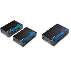 Cable Matters Wall Mount HDMI Extender with TCP/IP Support for 1-to-Many Setup - Up to 300 Feet & Receiver Box for HDMI Extender Over Ethernet Cable