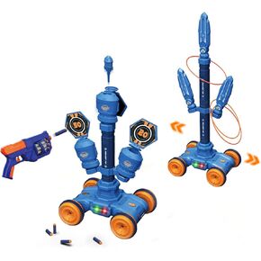 RedCrab Moving Target for Kids, Ring Toss 2-in-1 Moving Target Set with 3 Targets, Kids Shooting Games Toys, Sporting Games for Boys and Girls Ages 3+ Years Old