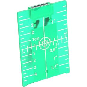 Laser Targets, Target Card ABS Target Magnetic Floor Target Card Plate with Bracket Inch Metric Scale 105 X 75mm, Levels (Red)