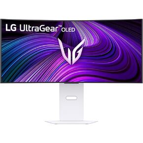 LG 34GX90SA-W 34-inch Ultragear WQHD (3440 x 1440) OLED Curved Gaming Monitor 240Hz, 1ms, NVIDIA G-Sync Compatible, AMD FreeSync Premium, VESA DisplayHDR True Black 400, webOS, USB Type-C, White