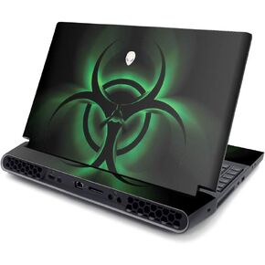 MightySkins Skin Compatible with Alienware Area-51M 17" (2019) - Bio Glare | Protective, Durable, and Unique Vinyl Decal wrap Cover | Easy to Apply, Remove, and Change Styles | Made in The USA