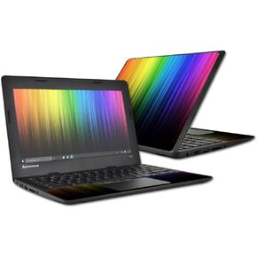 MightySkins Skin Compatible with Lenovo 100s Chromebook wrap Cover Sticker Skins Rainbow Streaks