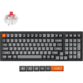 Keychron K4 Max Wireless/Wired Mechanical Keyboard, 96% Layout QMK 2.4 GHz Bluetooth Connection, Non-Shine Through PBT Keycaps White Backlit Compatible with Mac Windows Linux