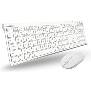 Macally Bluetooth Wireless Keyboard and Mouse Combo for Mac, Fully Apple Compatible