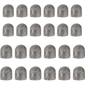 Lusofie 24Pcs Replaceable Mesh Fiber Tips 2 Sizes Stylus Tips, Stylus Replacement Tips for Stylus Pen,(5mm / 0.2 Inch, 6mm / 0.24 Inch)