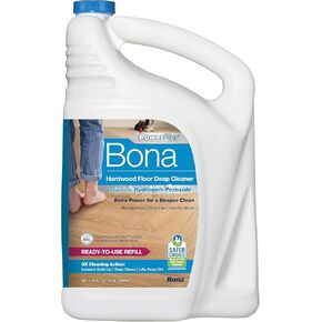 Bona PowerPlus Hardwood Floor Deep Cleaner Refill - 128 fl oz - Residue-Free Floor Cleaning Solution for Bona Spray Mop and Spray Bottle Refill - For Wood Floors