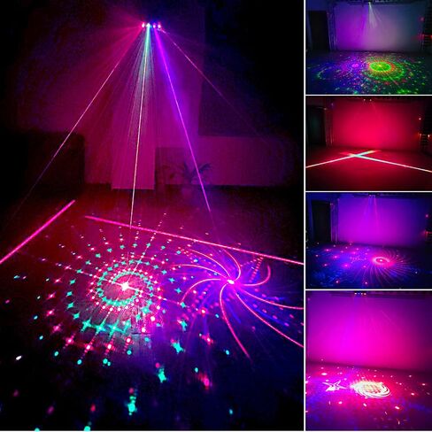 KisMee Stage Lights DJ Club Disco Party Lights Strobe Lights Sound Activated for Xmas Bar Halloween Decorations Karaoke Pub KTV Dance Gift Birthday Wedding in Saudi Arabia
