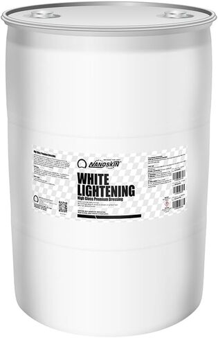 Nanoskin WHITE LIGHTENING Premium Dressing 5 Gallons – Universal Thick Wipe-On Dressing for Car Detailing | Works on Tire, Vinyl, Rubber, Plastic & Trim | For Cars, Trucks, Motorcycles, RVs & More in Saudi Arabia
