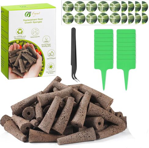 30 Pack Grow Sponges, Replacement Root Growth Sponges Seed Pods Compatible with AeroGarden, Seedling Starter Sponges Kit for Hydroponic Indoor Garden System in Saudi Arabia
