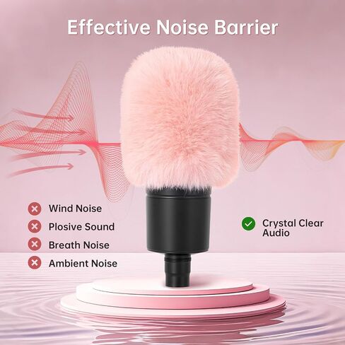 فلتر بوب/واقي رياح لميكروفونات Audio-Technica AT-2020 AT-2035 AT-2050 AT-2500 AT-4040، غطاء ميكروفون لتصفية الأصوات المزعجة والضوضاء الهسهسة in Kuwait
