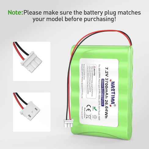 NASTIMA 7.2V 3700mAh NIMH Replacement Battery Compatible with Honeywell Alarm Lynx 5100, 5200, 5210, Lynx Touch 7000, Lyric Controller Lyric Keypad LCP500-L LYNXRCHKIT-SHA LCP500-4B in Saudi Arabia