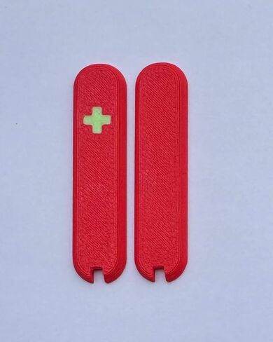 Replacement Covers For Victorinox Scales 58mm Plastic Handles With Tweezers And Toothpick Glowing Cross (Red) in Saudi Arabia