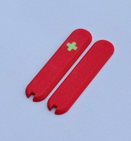 Replacement Covers For Victorinox Scales 58mm Plastic Handles With Tweezers And Toothpick Glowing Cross (Red) in Saudi Arabia