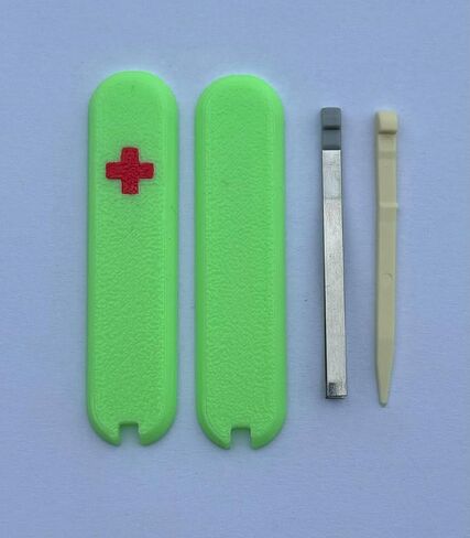 Replacement Covers For Victorinox Scales 58mm Plastic Handles With Tweezers And Toothpick Glowing Cross (Red) in Saudi Arabia
