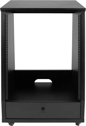 Gator Frameworks Elite Furniture Series 12U رف استوديو بزاوية مع عجلات قفل؛ طلاء أسود قياسي (GFW-ELITESTUDIORK12-BLK) in Kuwait