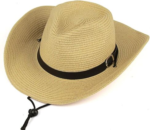 Kids Straw Hat Cowboy Hat Straw Sun Hat Parent-Child Hat Straw Bucket Hat in Saudi Arabia