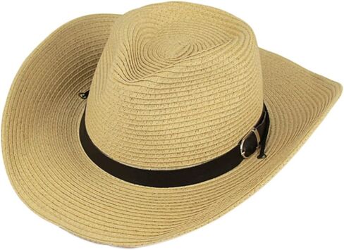 Kids Straw Hat Cowboy Hat Straw Sun Hat Parent-Child Hat Straw Bucket Hat in Saudi Arabia