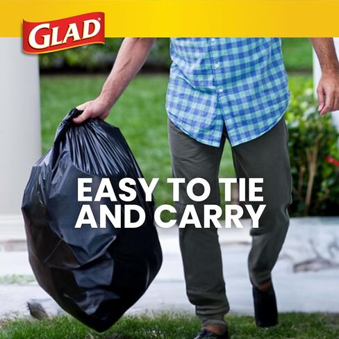 Glad Extra Large Drawstring Lawn and Leaf Bags, 39 Gallon, 30 Count in Saudi Arabia