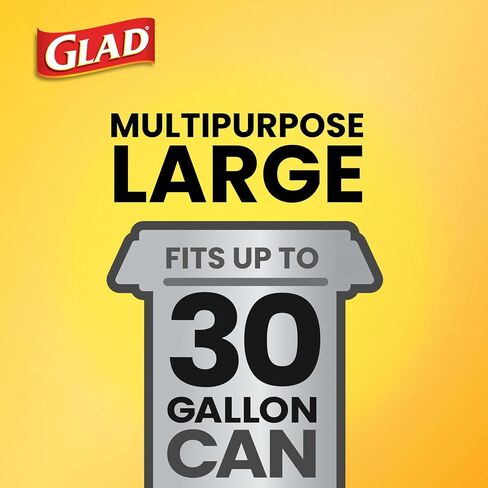 Glad Extra Large Drawstring Lawn and Leaf Bags, 39 Gallon, 30 Count in Saudi Arabia