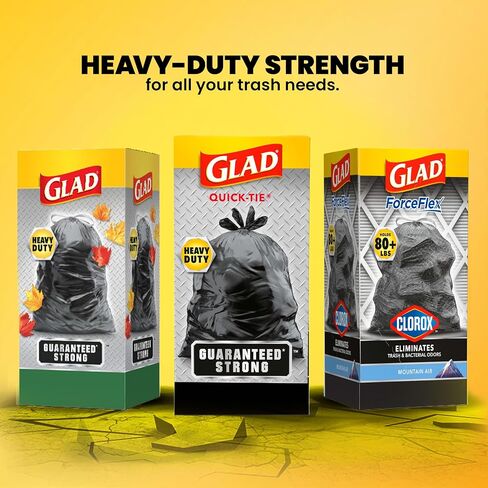 Glad Extra Large Drawstring Lawn and Leaf Bags, 39 Gallon, 30 Count in Saudi Arabia