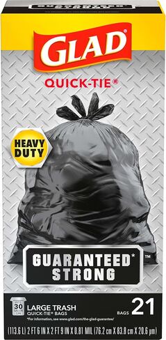 Glad Extra Large Drawstring Lawn and Leaf Bags, 39 Gallon, 30 Count in Saudi Arabia