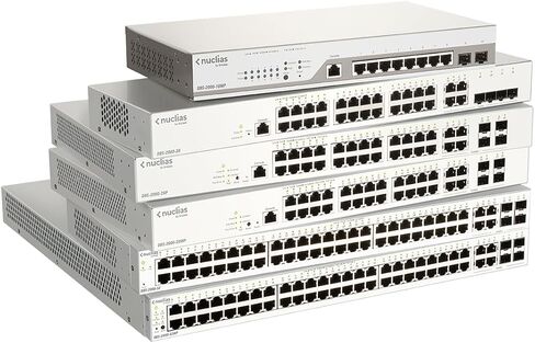 D-Link 10-Port PoE+ Switch Gigabit Ethernet Nuclias Cloud-Managed, 8 x PoE (130 Watt) & 2 x Gigabit Combo Ports (DBS-2000-10MP) in Saudi Arabia