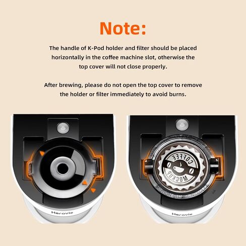 ماكينة صنع القهوة الصغيرة ذات الخدمة الفردية لكوب K والقهوة المطحونة، ماكينة تحضير القهوة السريعة بكوب واحد مع تذكير بإزالة الترسبات ونافذة مياه، 6 إلى 12 أونصة. أحجام الشراب، أسود in Kuwait