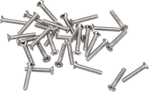 uxcell M1.2 x 5mm Phillips Screw Fastener Silver Tone for Laptop PC TV Fan Switch 500pcs in Saudi Arabia