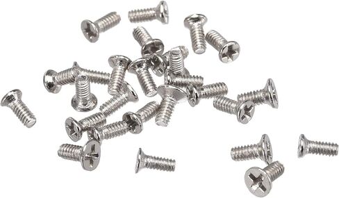 uxcell M1.2 x 5mm Phillips Screw Fastener Silver Tone for Laptop PC TV Fan Switch 500pcs in Saudi Arabia
