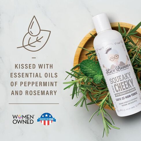 Lice Prevention Shampoo - Lice Shampoo That Kills Eggs and Lice with Citronella, Peppermint & Rosemary (16 Fl Oz / 474ml) - Safe for Daily Use - Sulfate & Paraben Free - All Hair Types in Saudi Arabia