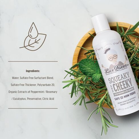 Lice Prevention Shampoo - Lice Shampoo That Kills Eggs and Lice with Citronella, Peppermint & Rosemary (16 Fl Oz / 474ml) - Safe for Daily Use - Sulfate & Paraben Free - All Hair Types in Saudi Arabia