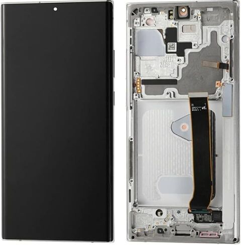 OLED Galaxy NOTE20 Ultra Screen Replacement for Samsung NOTE20ultra 5G Display Touch Screen Digitizer Assembly SM-N985F SM-N986U N986U1 LCD Support Fingerprint (with Silver Frame + Tools) in Kuwait