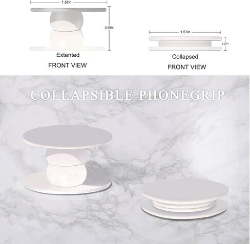 Transparent Magnetic Phone Grip and Collapsible Stand, Universal Expanding Phone Holder Compatible with All Smartphones and Tablets in Saudi Arabia