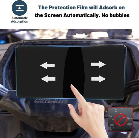Ruiya 2025 Can-Am Outlander Screen Protector لـ Can-Am Outlander 10.25 "عرض شاشة تعمل باللمس 9HD مضاد للخدش الزجاج المتوافق مع 2025 Can-Am Outlander Max/Limited/1000r in Kuwait