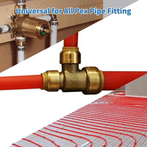 PEX Cinch Clamp Rings, 304 Stainless Steel PEX Fitting Clamps Pinch Clamps Ring Crimp Rings for PEX Tubing Pipe Fitting Connections (Silver-1/2inch(25PCS)) in Saudi Arabia