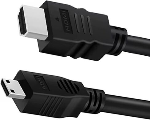 Mini HDMI to HDMI Cable 2FT, 4K 60Hz Bidirectional HDMI to Mini HDMI Cable, High Speed HDMI 2.0 Male Supports HDR ARC, Compatible with Raspberry Pi Zero Camera Camcorder Graphics Card Tablet Projector in Saudi Arabia